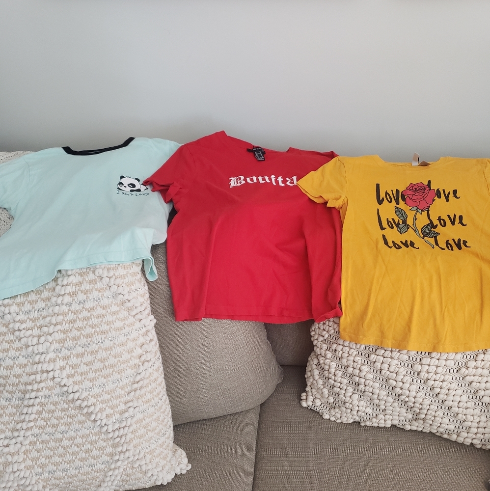 3 t shirts